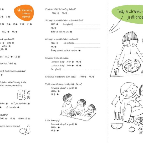 Co jste včera večeřely děti - ankteta str.1