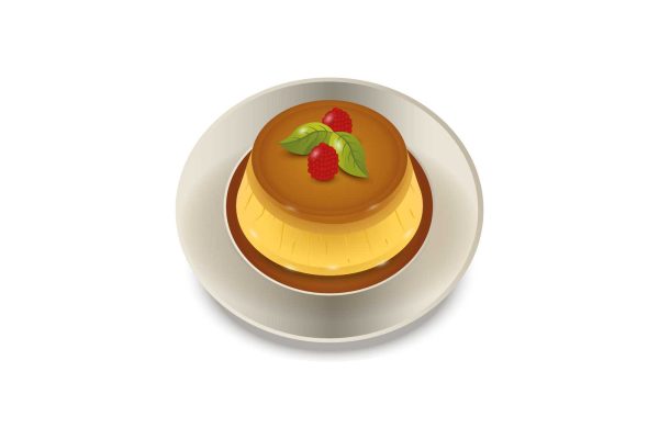 Vánoční nugátový pudink