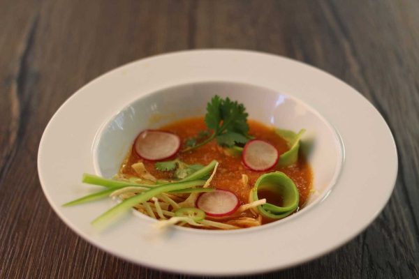 TORTILLOVÁ POLÉVKA – SOPA DE TORTILLA